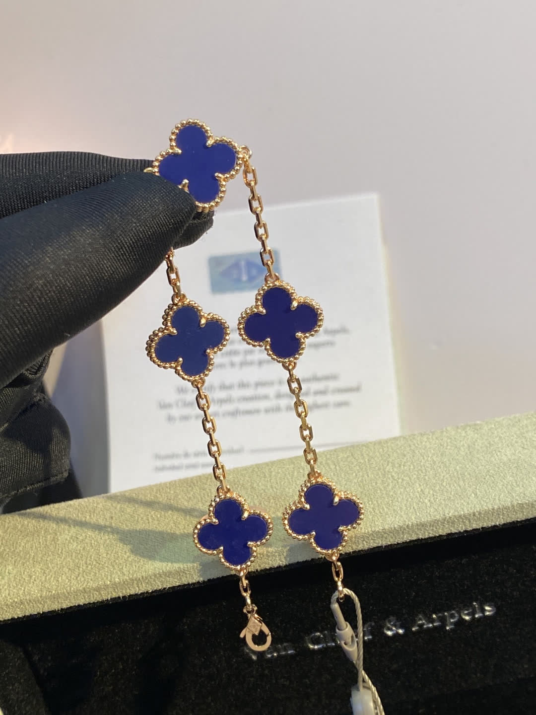 Van Cleef & Arpels Alhambra Triple-Row Necklace